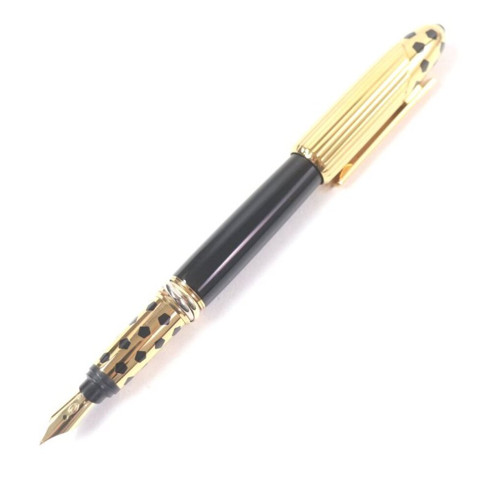 Cartier Panthere de Cartier Nib 18K M Trinity Fountain Pen Black Gold